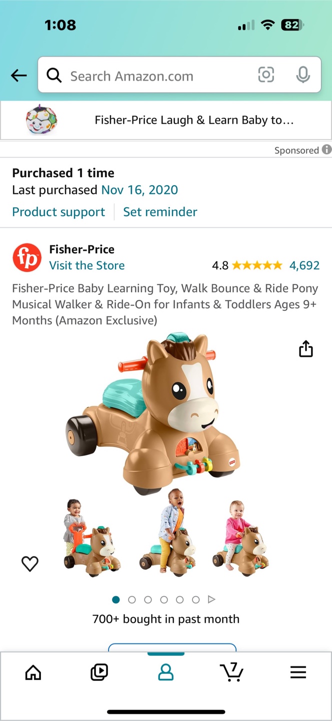 Fisher-Price Laugh & Learn Baby Ride-On Pony Walker - photo 4