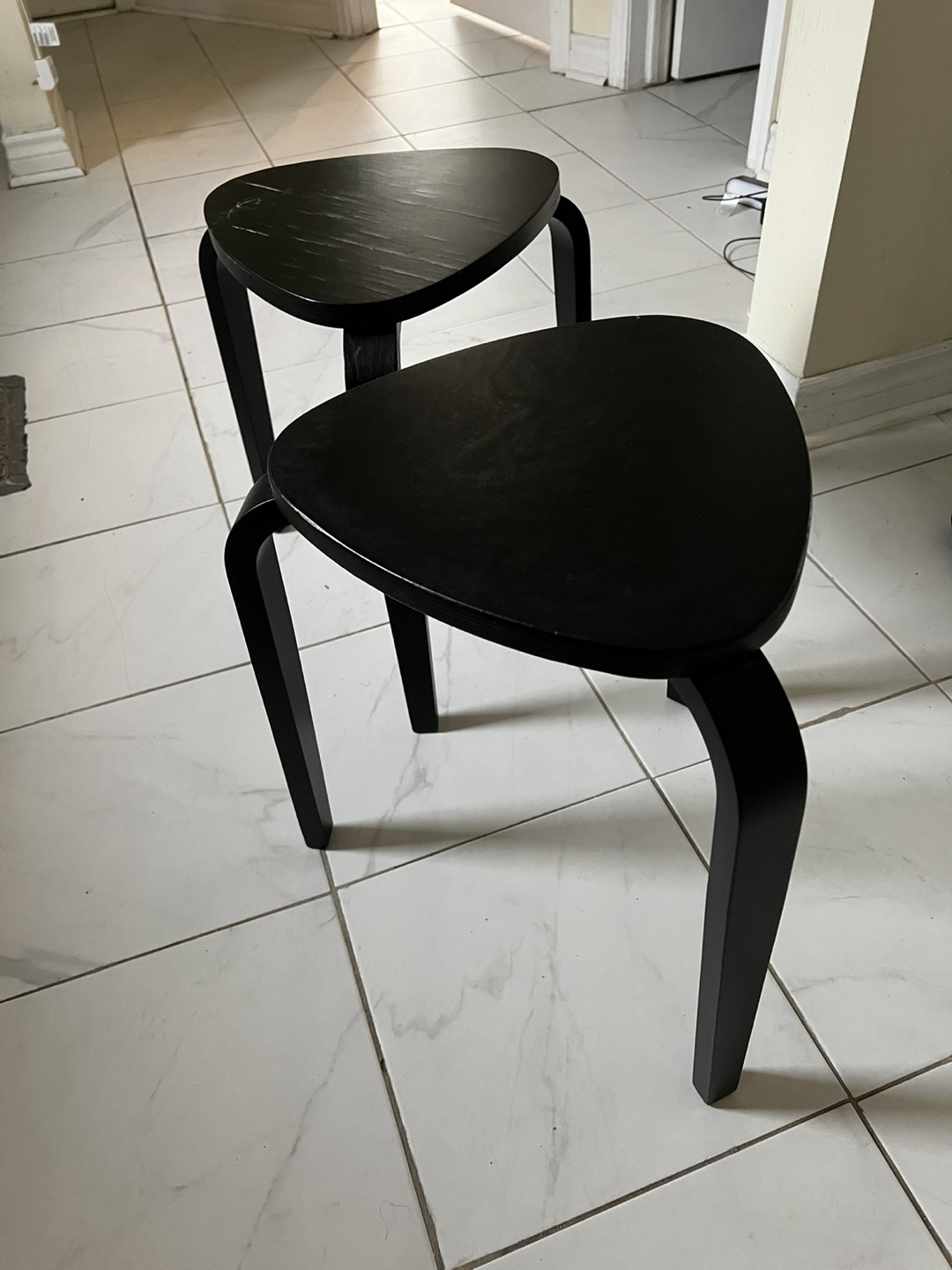IKEA Black Triangle Stools - x2 ($10 each)