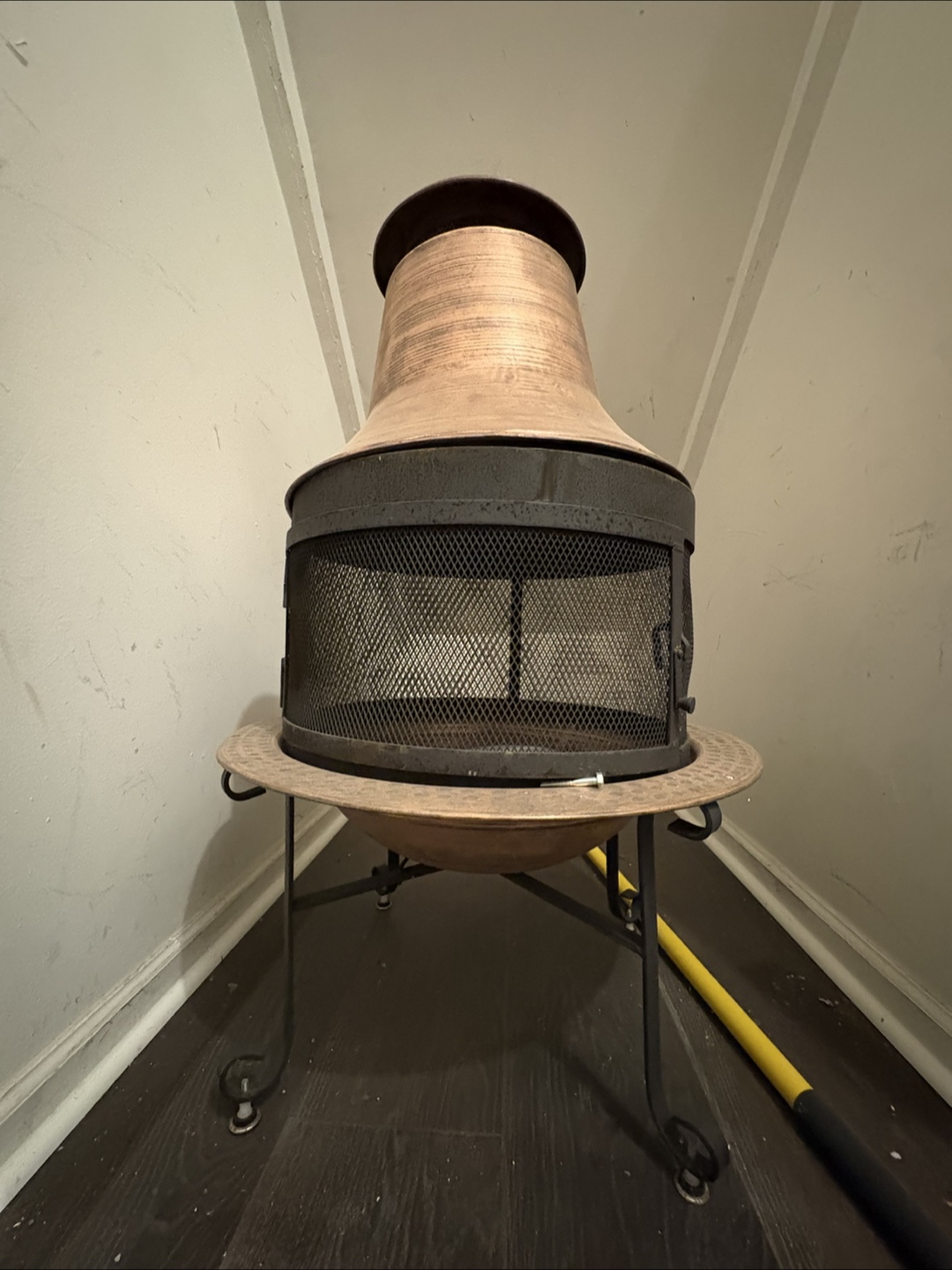 Vintage Copper and Black Outdoor Chiminea - photo 2