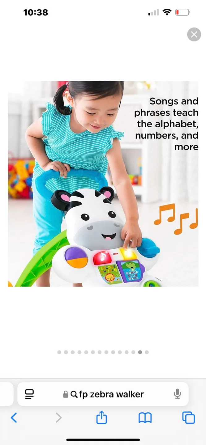 Fisher-Price Zebra Walker image indicator(3)
