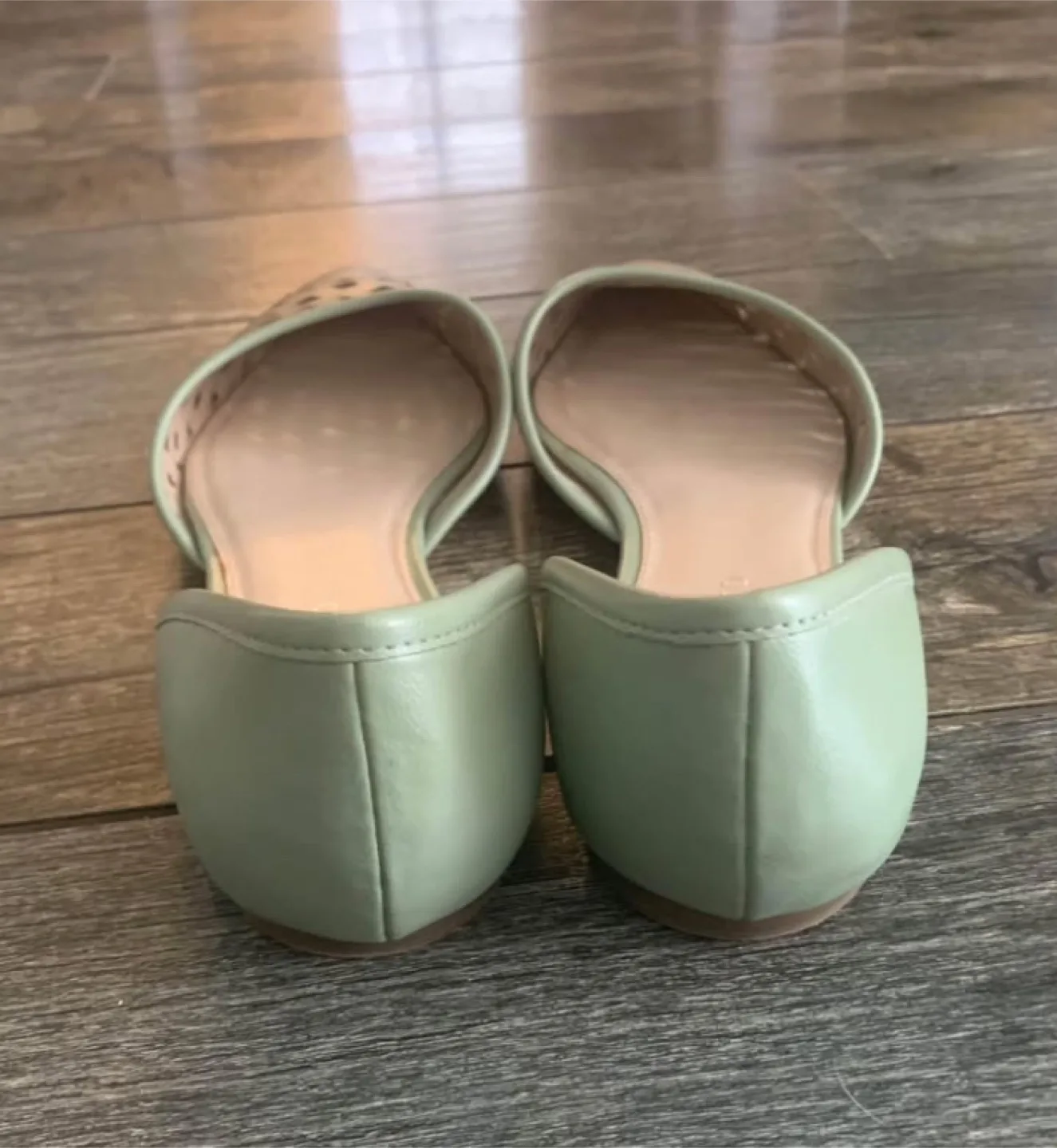 Franco Sarto Women's Flats, Size 8, Mint Green and Beige image indicator(2)