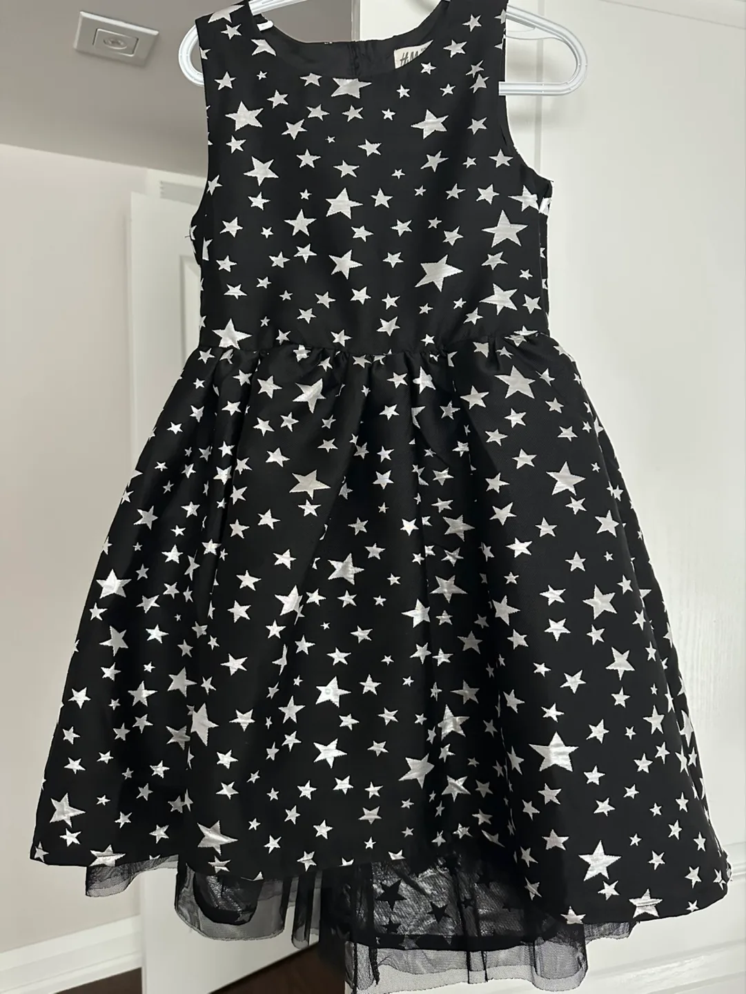 Girls' Black and Silver Star Dress H&M thumbnail
