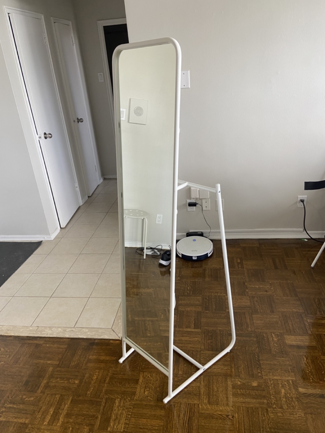 IKEA Full-Length Mirror with Clothes Rack - photo 2