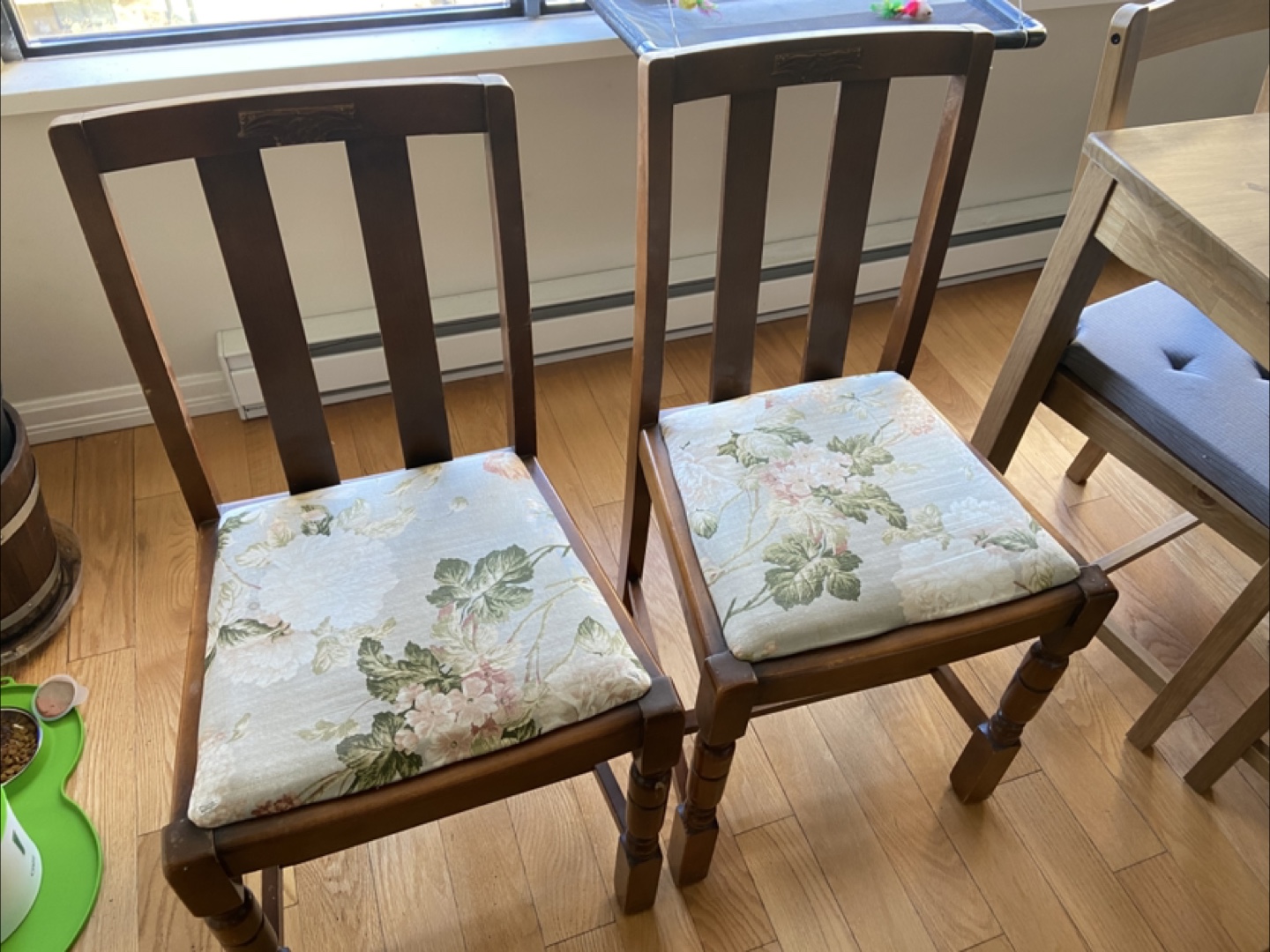 Pair of Vintage Wooden Dining Chairs