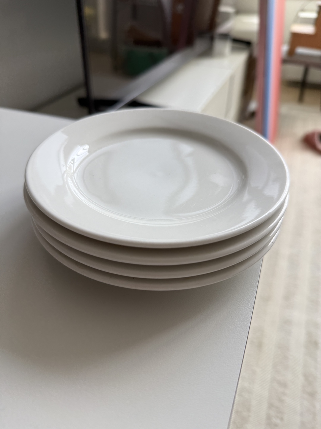 Set of 4 White Desert Plates - photo 2