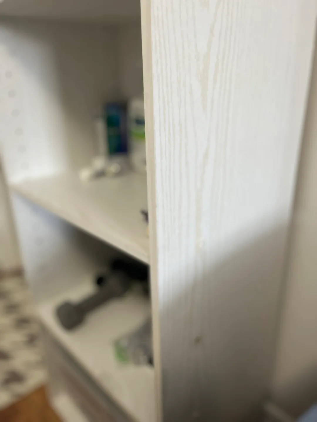 95% new🌈 Wooden 🪵 White 3-shelf Organizer image indicator(6)