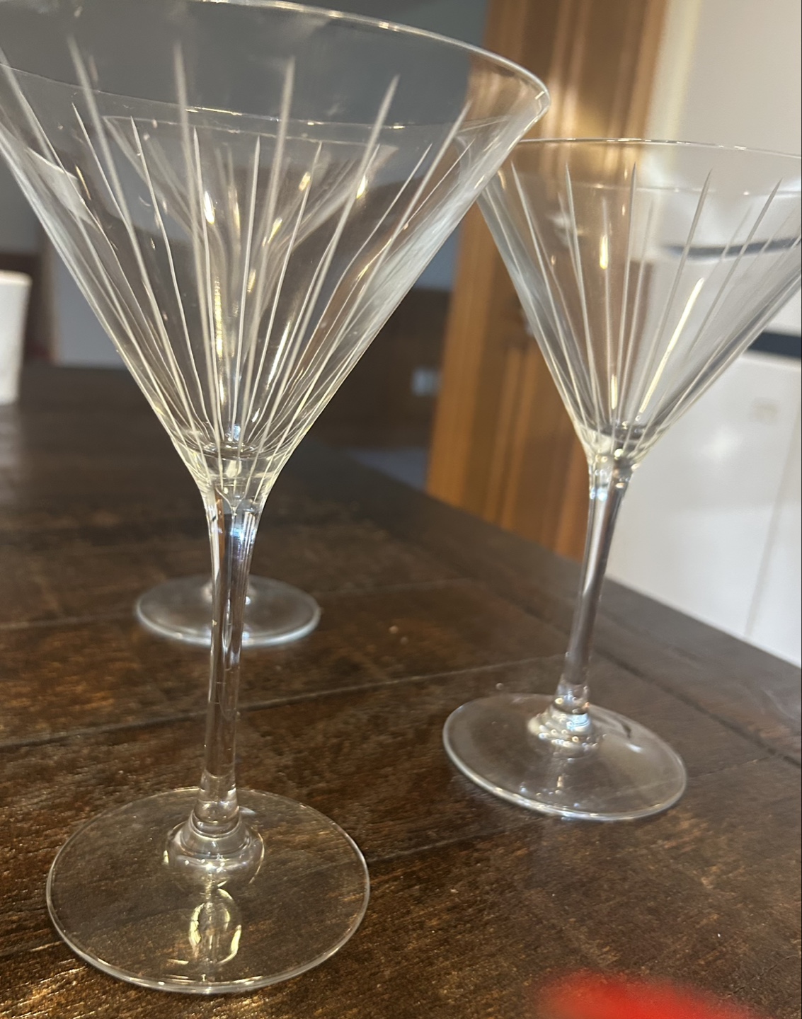Set of 6 Martini Glasses - Two Designs - photo 5