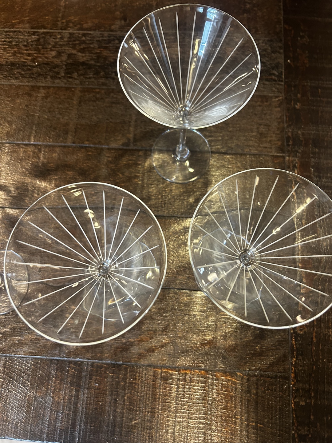 Set of 6 Martini Glasses - Two Designs - photo 4