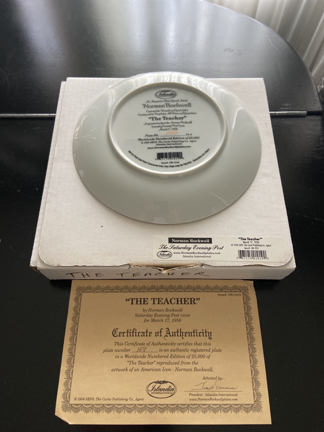 Norman Rockwell's "The Teacher" Collector Plate - photo 2
