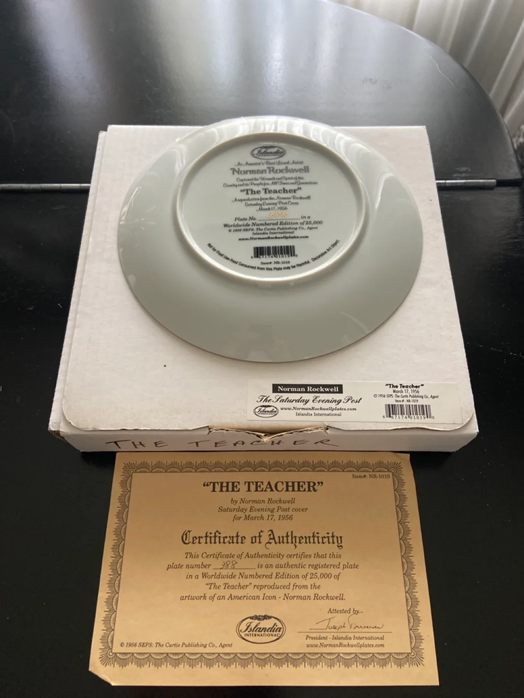 Norman Rockwell's "The Teacher" Collector Plate image indicator(2)