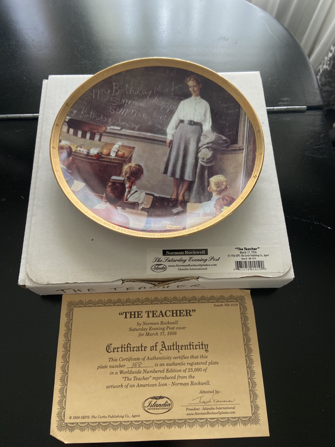Norman Rockwell's "The Teacher" Collector Plate