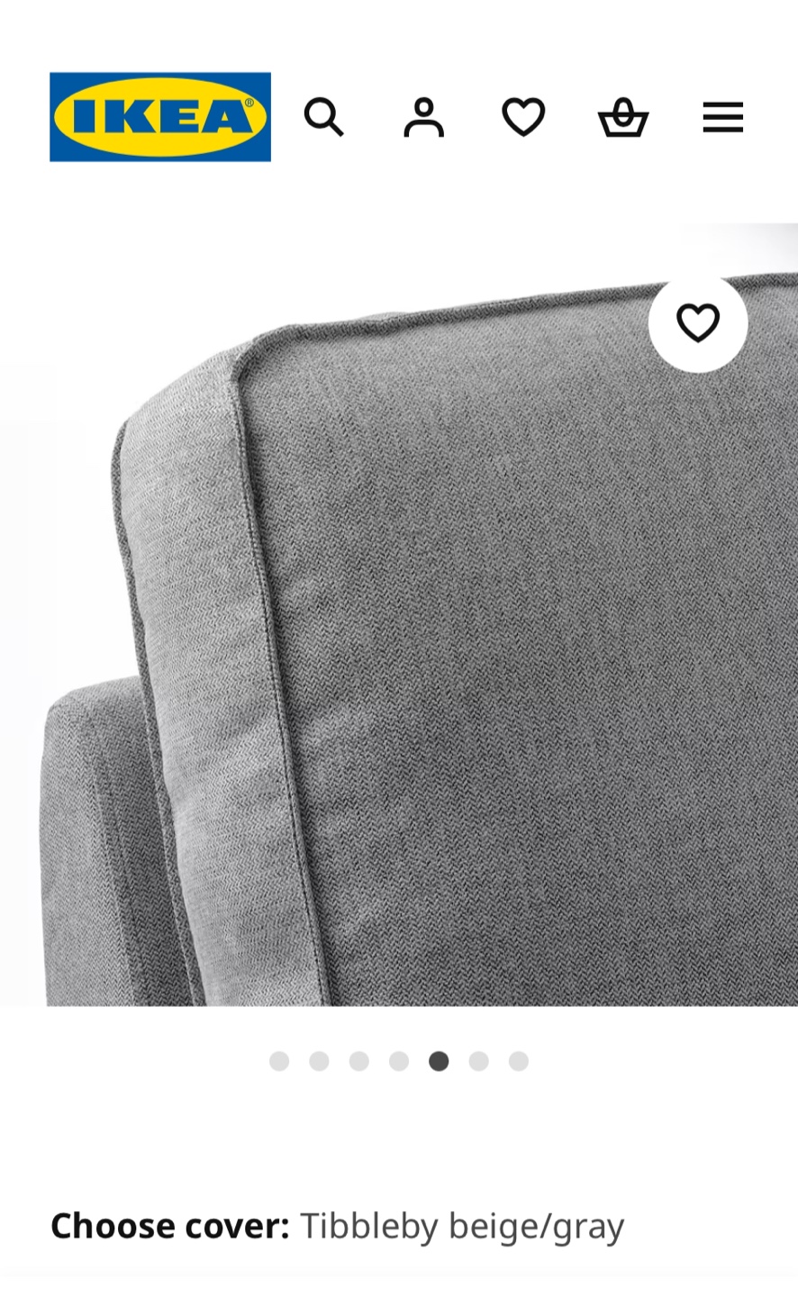 IKEA KIVIK Chaise Lounge - Tibbleby Beige/Gray - photo 4