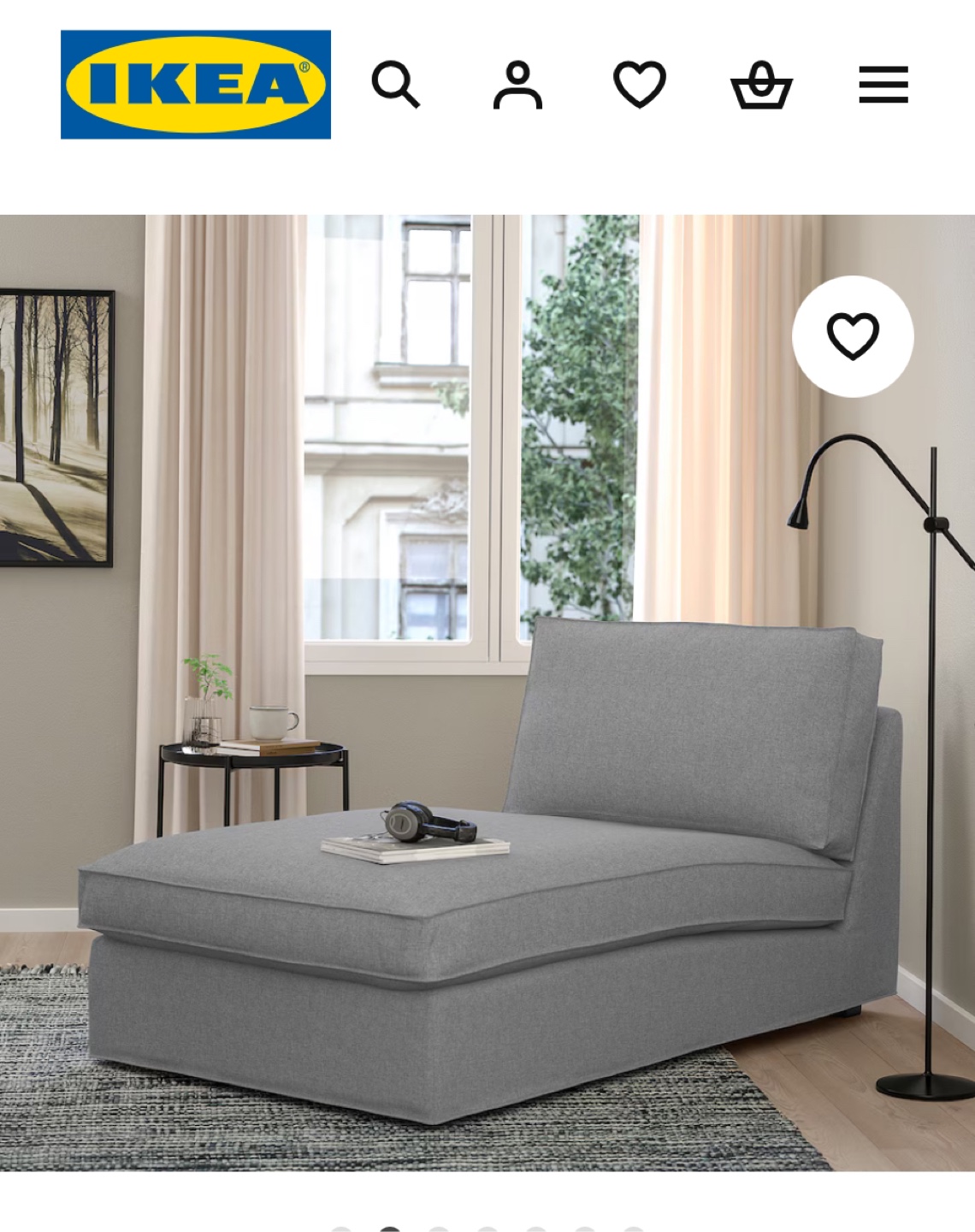 IKEA KIVIK Chaise Lounge - Tibbleby Beige/Gray - photo 3