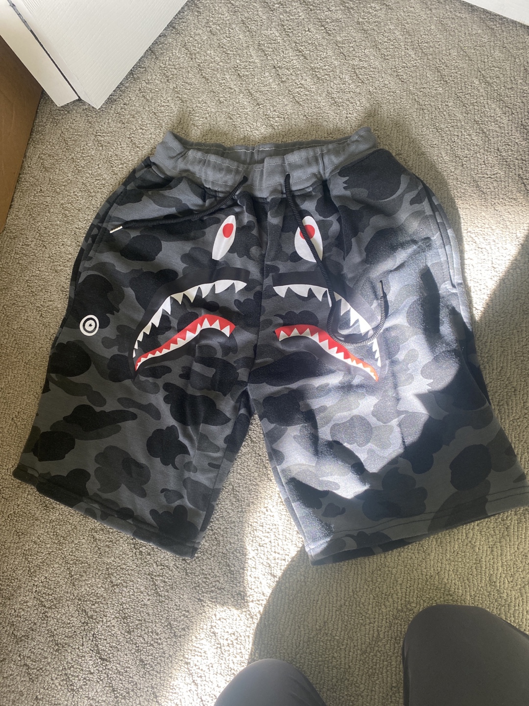 A Bathing Ape Shark Camo Shorts