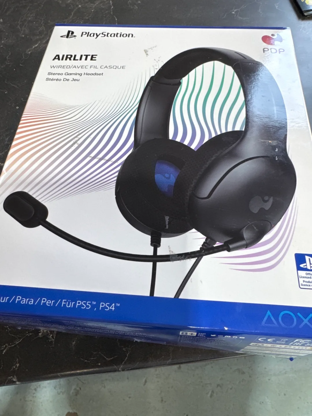 PDP Airlite Wired Stereo Gaming Headset for PS5/PS4 thumbnail