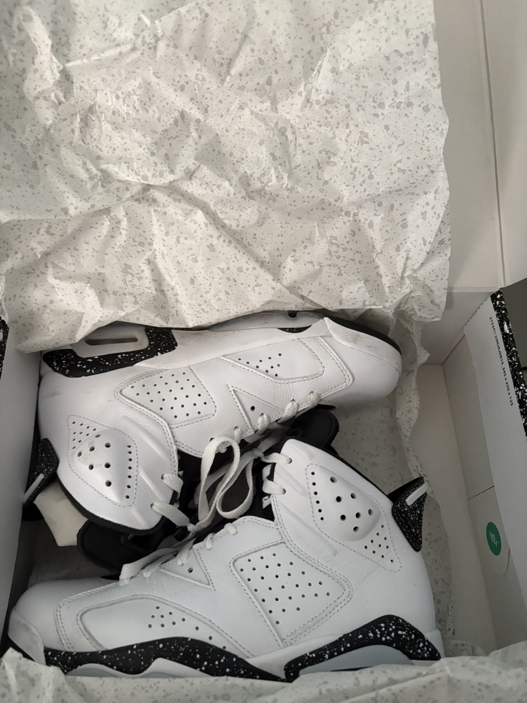 Air Jordan 6 Retro White/Black Men's Size 8