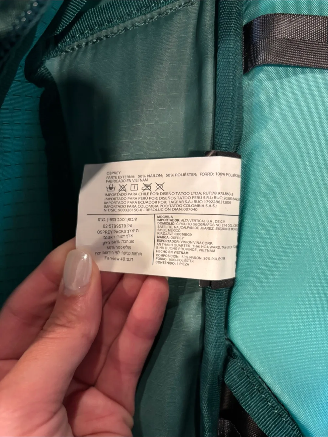 Osprey Farpoint 40L Travel Pack - Teal Green image indicator(7)