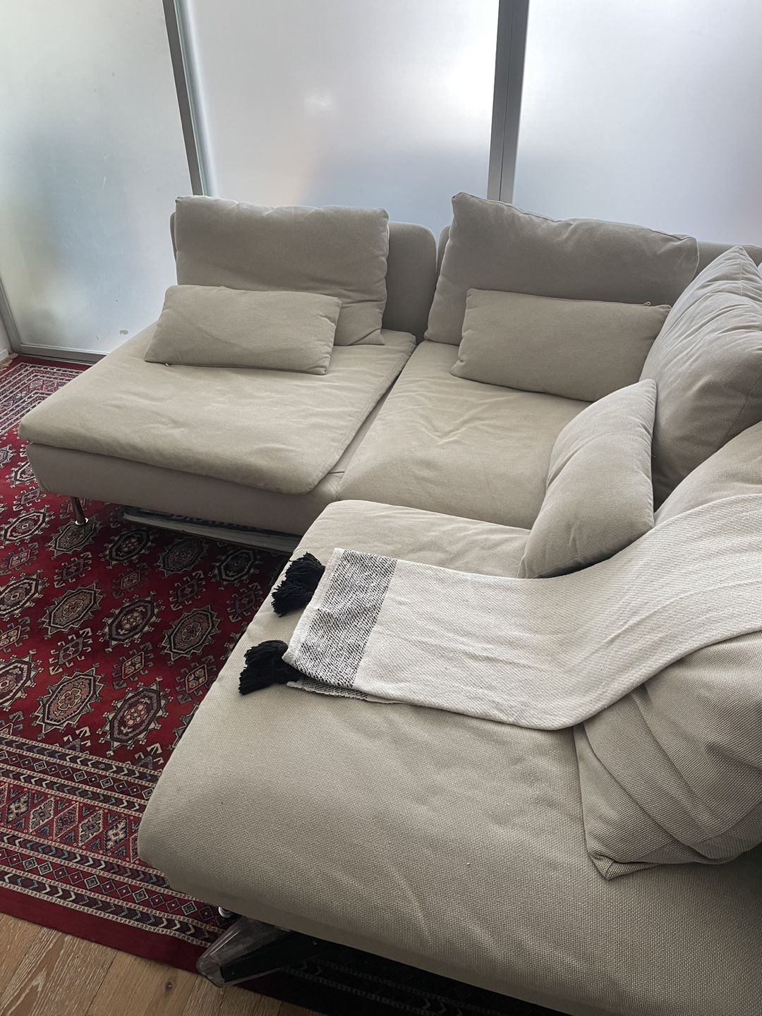 IKEA SÖDERHAMN Sofa - Fridtuna Light Beige Sectional Sofa - photo 2