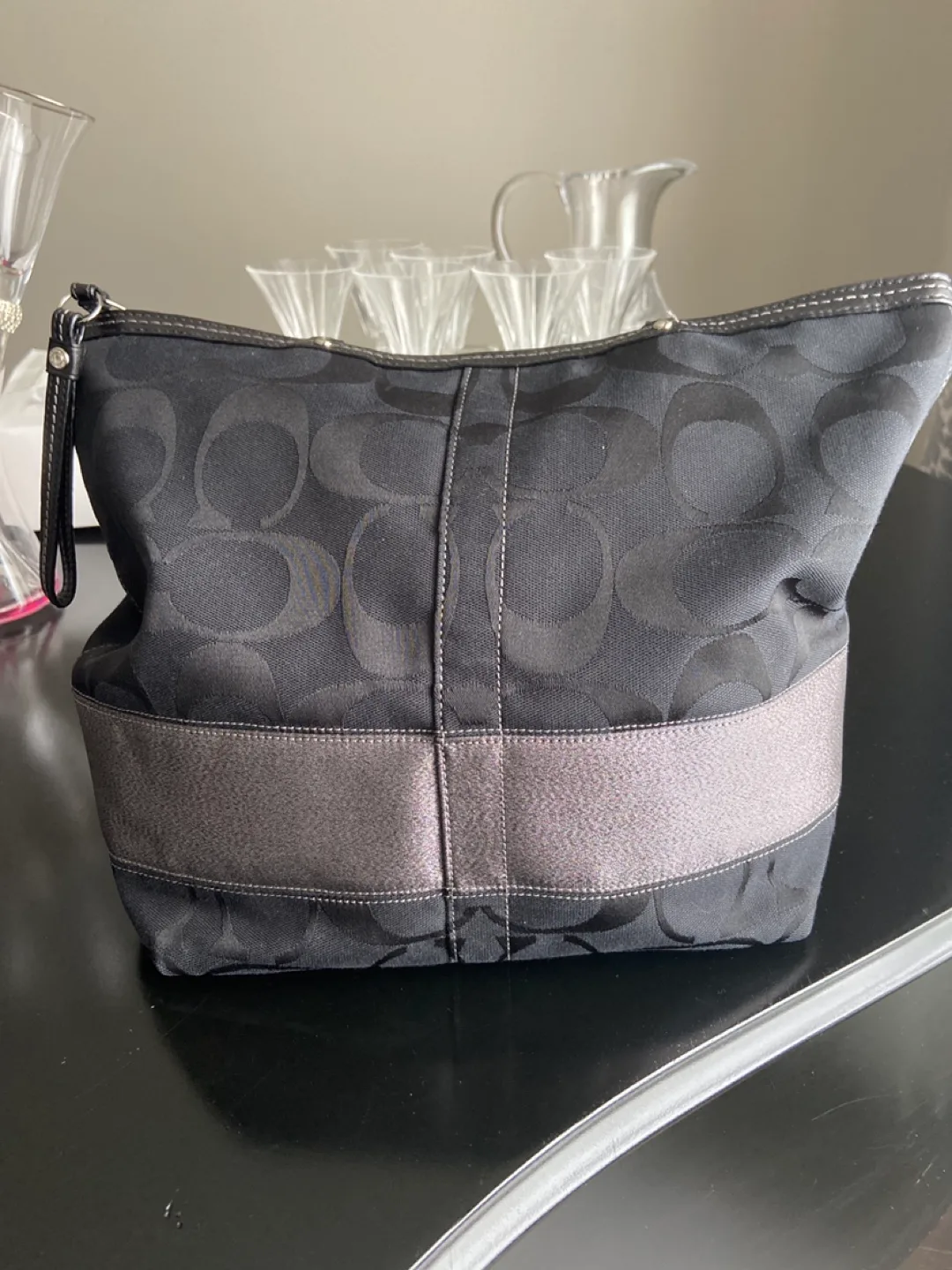 Coach Black Signature Tote Bag thumbnail