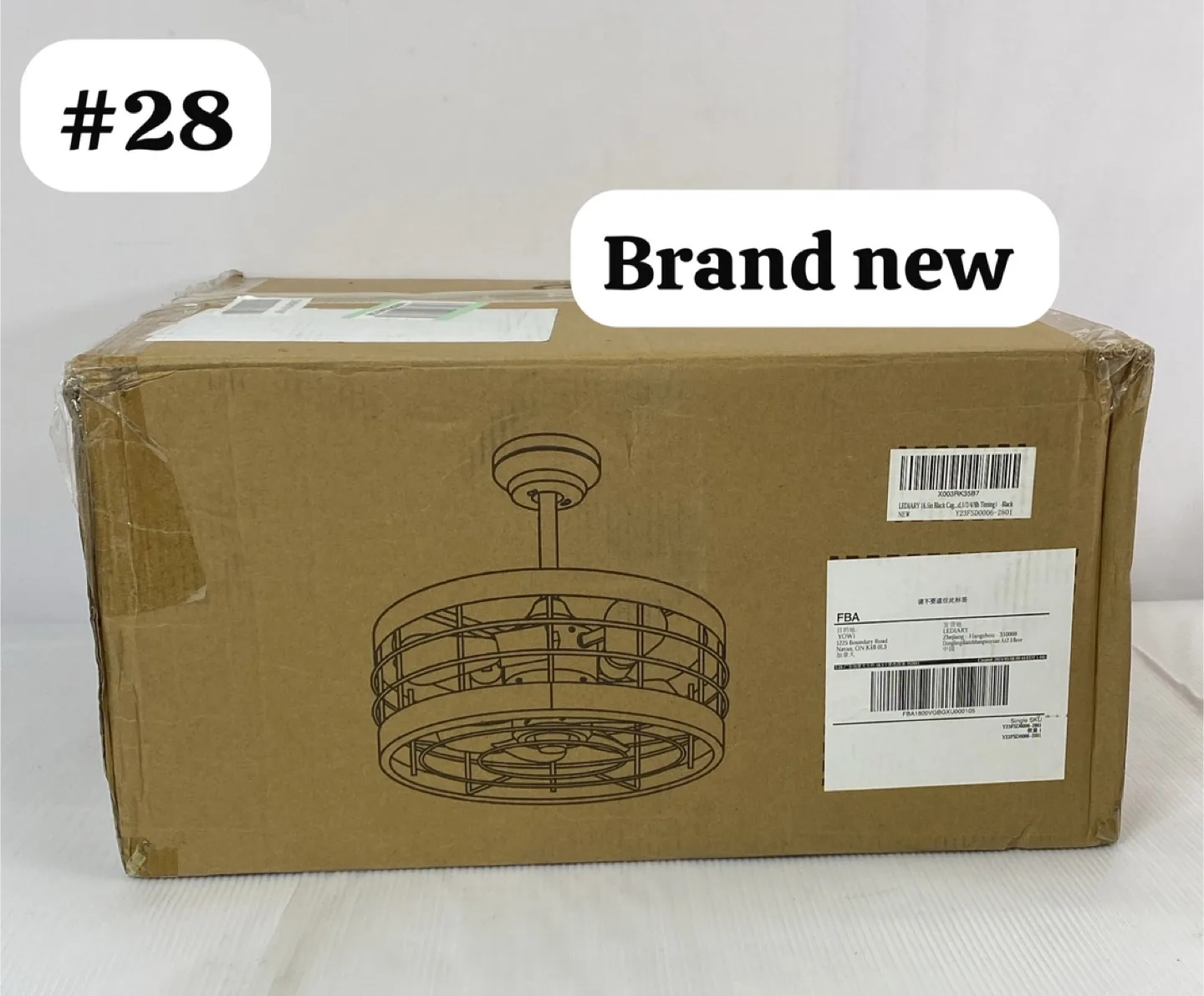 ✨Brand New | Semi-Flush Mount Ceiling Fan with Light thumbnail