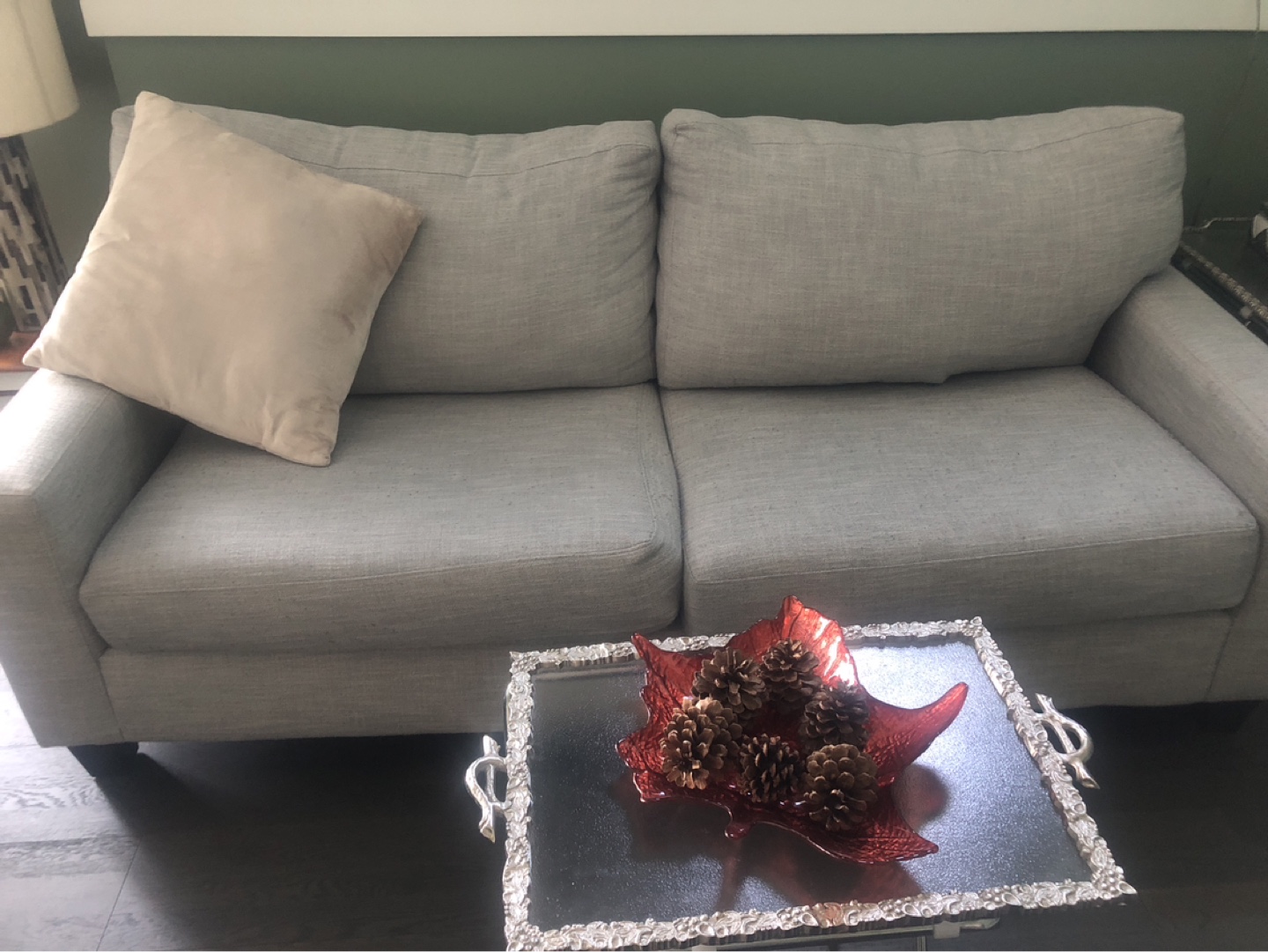 Light Gray Comfy Couch - photo 3