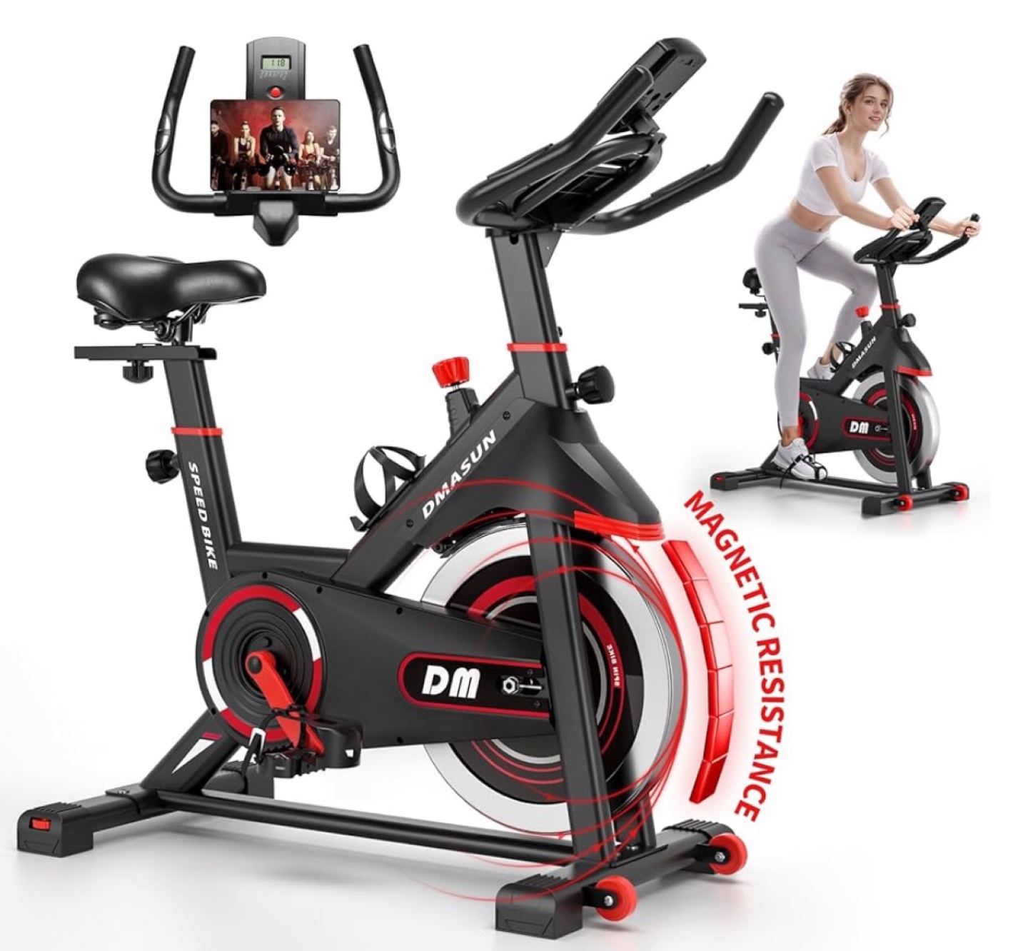 DMASUN Exercise Bike Indoor Cycling Stationary Bike