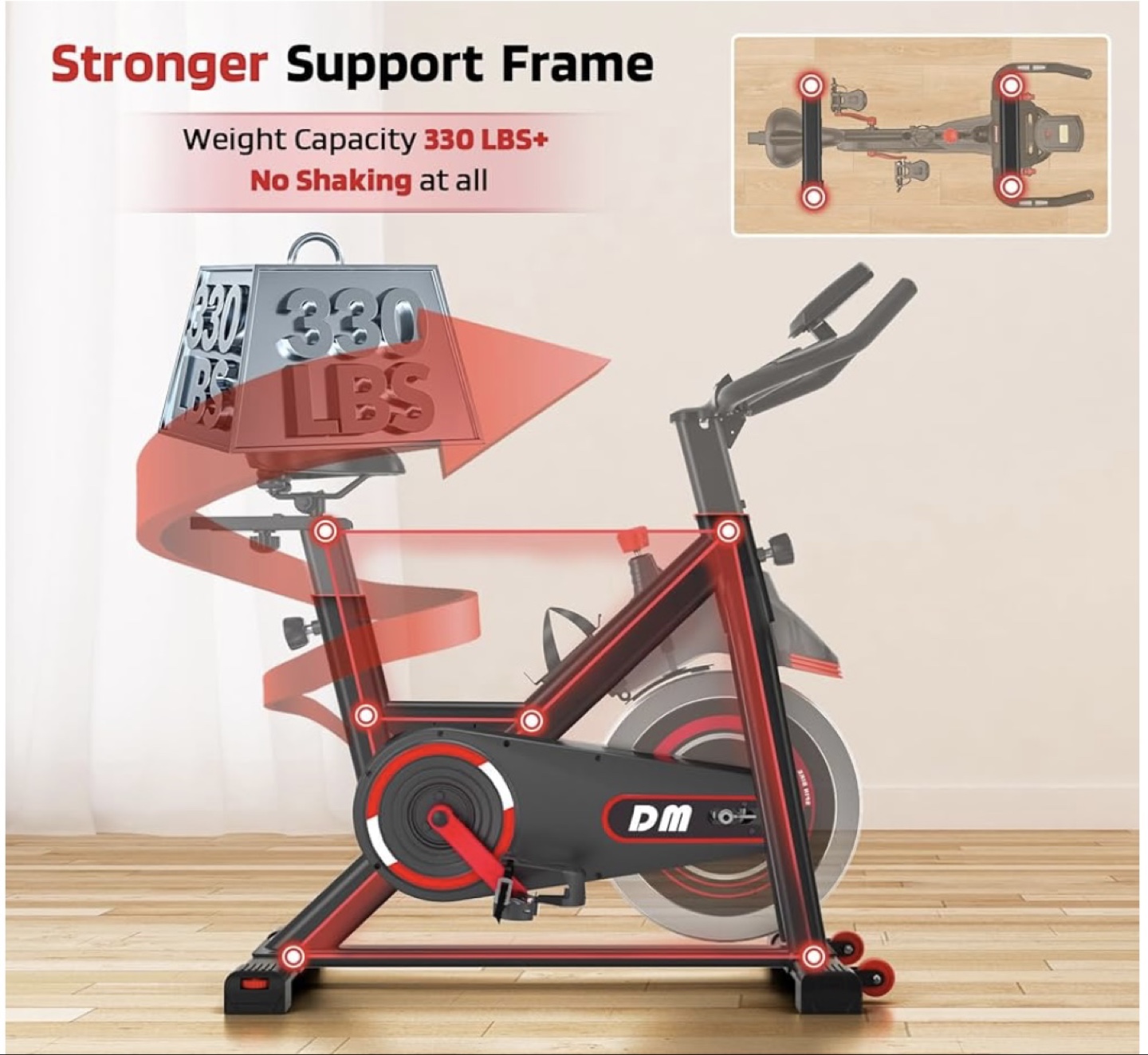 DMASUN Exercise Bike Indoor Cycling Stationary Bike - photo 2