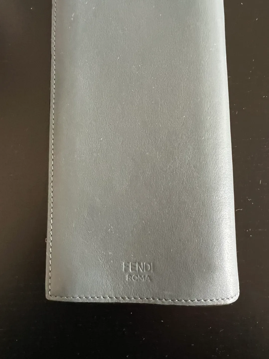 Authentic Fendi Roma Grey Leather Wallet image indicator(3)