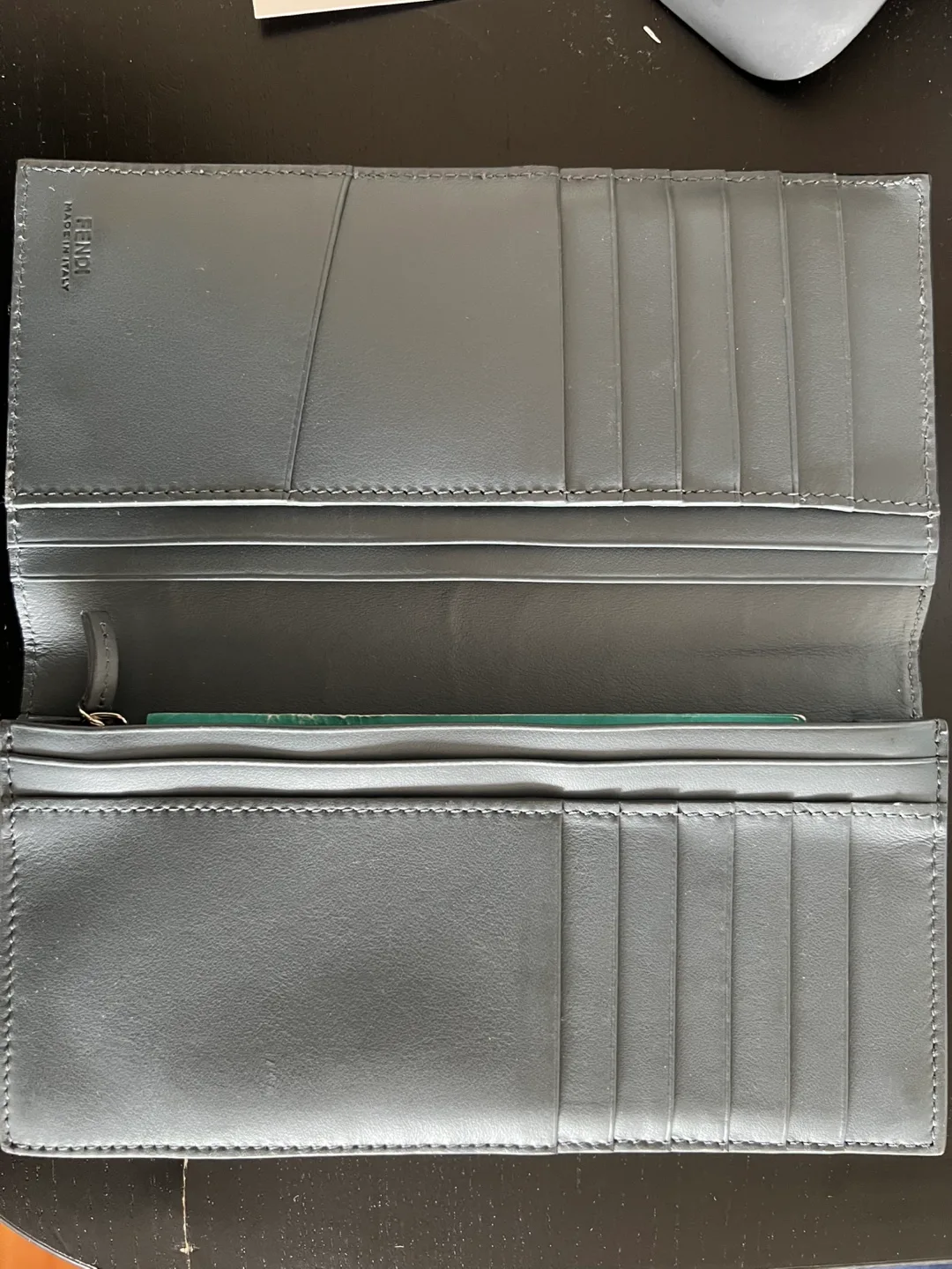 Authentic Fendi Roma Grey Leather Wallet image indicator(2)