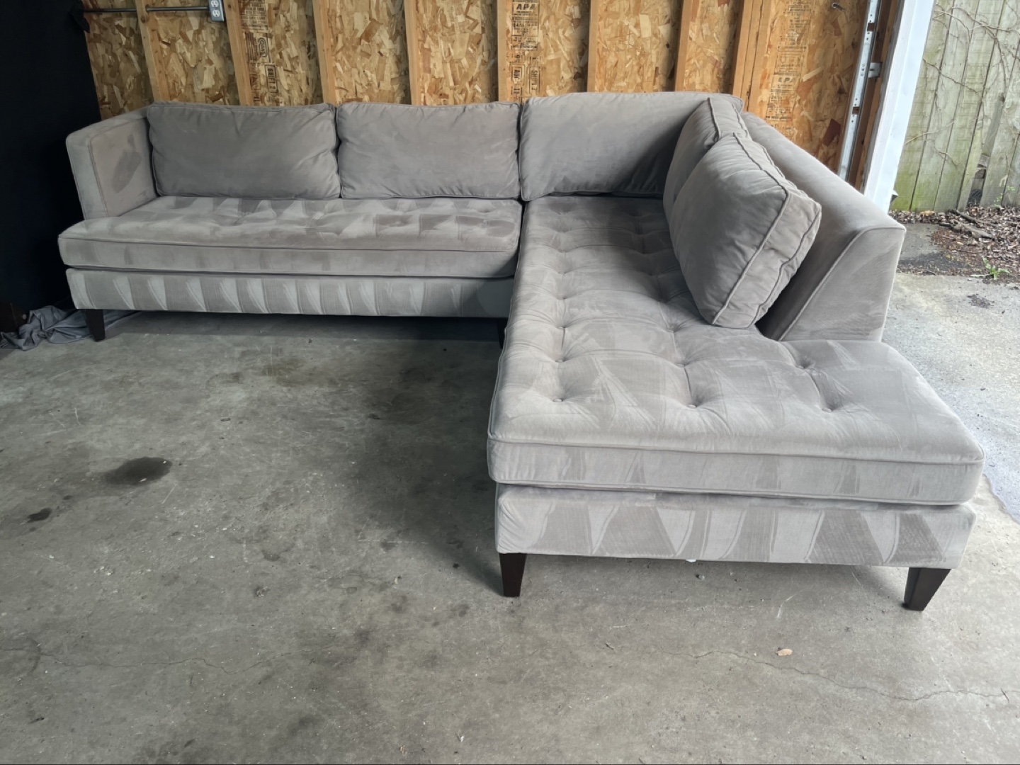 FREE DELIVERY- Walter E Smithe Sectional Couch