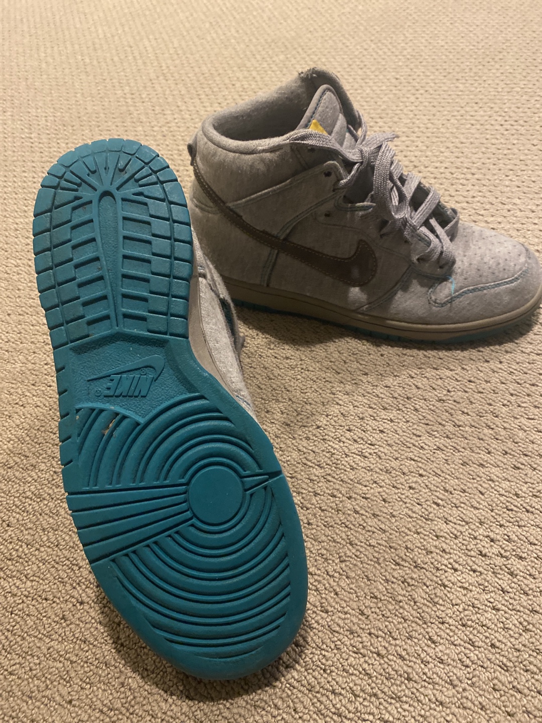 Nike SB Dunk High Premium "Heathered Grey" - photo 2