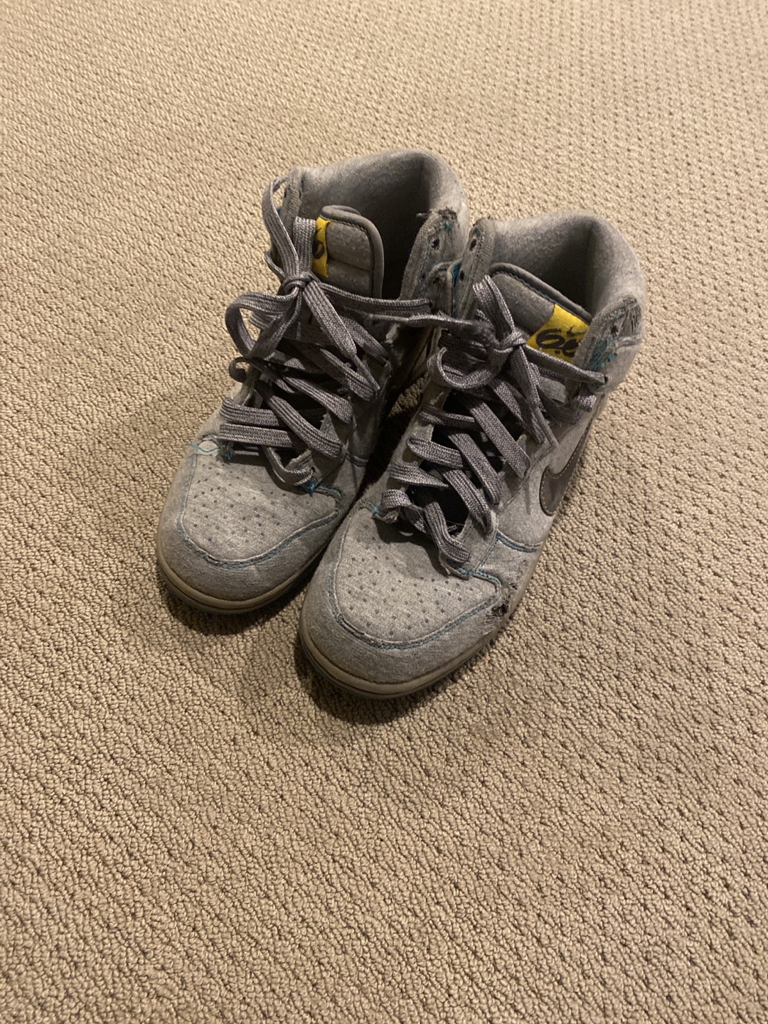 Nike SB Dunk High Premium "Heathered Grey" - photo 3