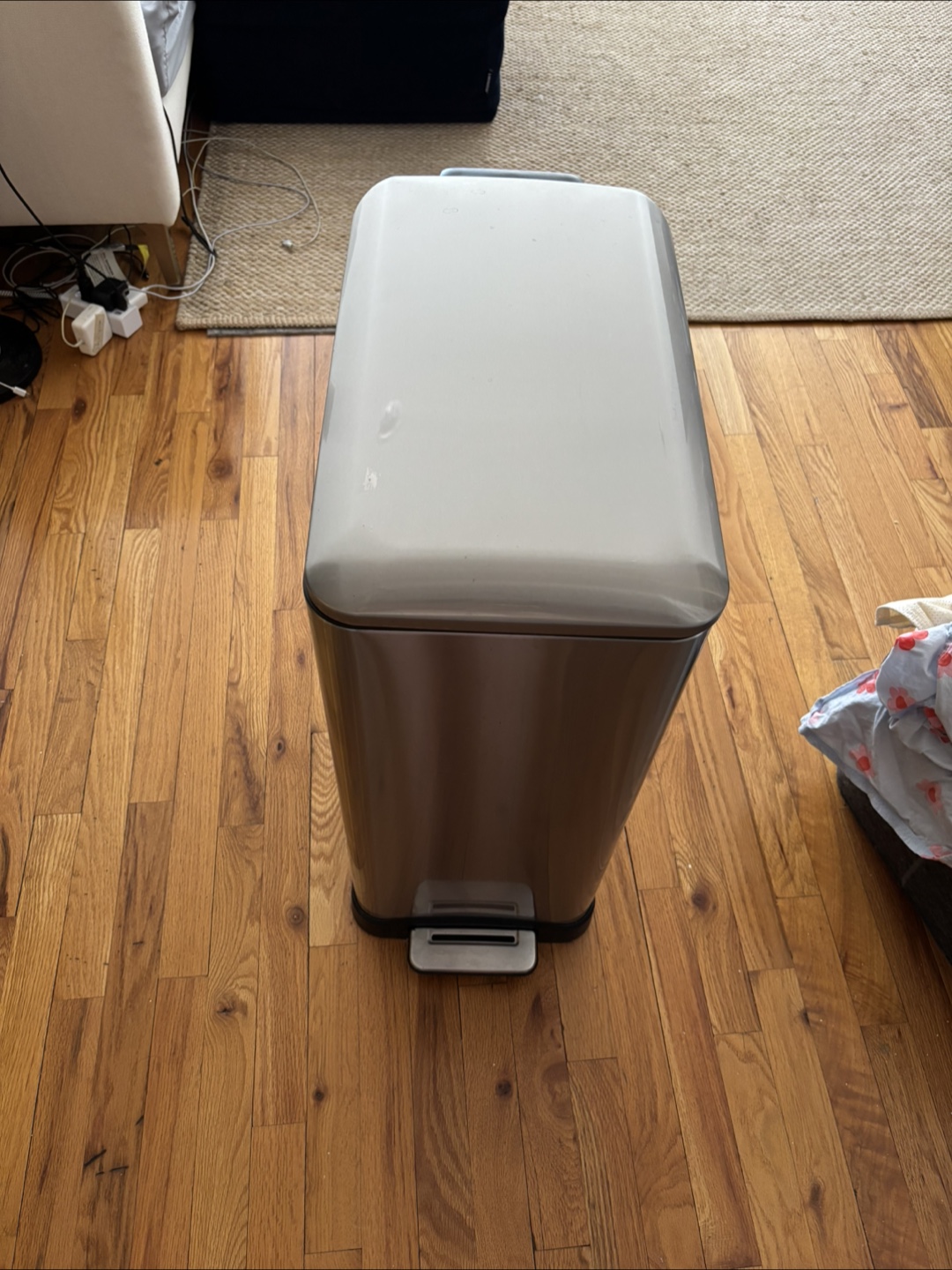 Home Zone Living 13 Gallon Trash/Recycling Can Stainless Steel - photo 3