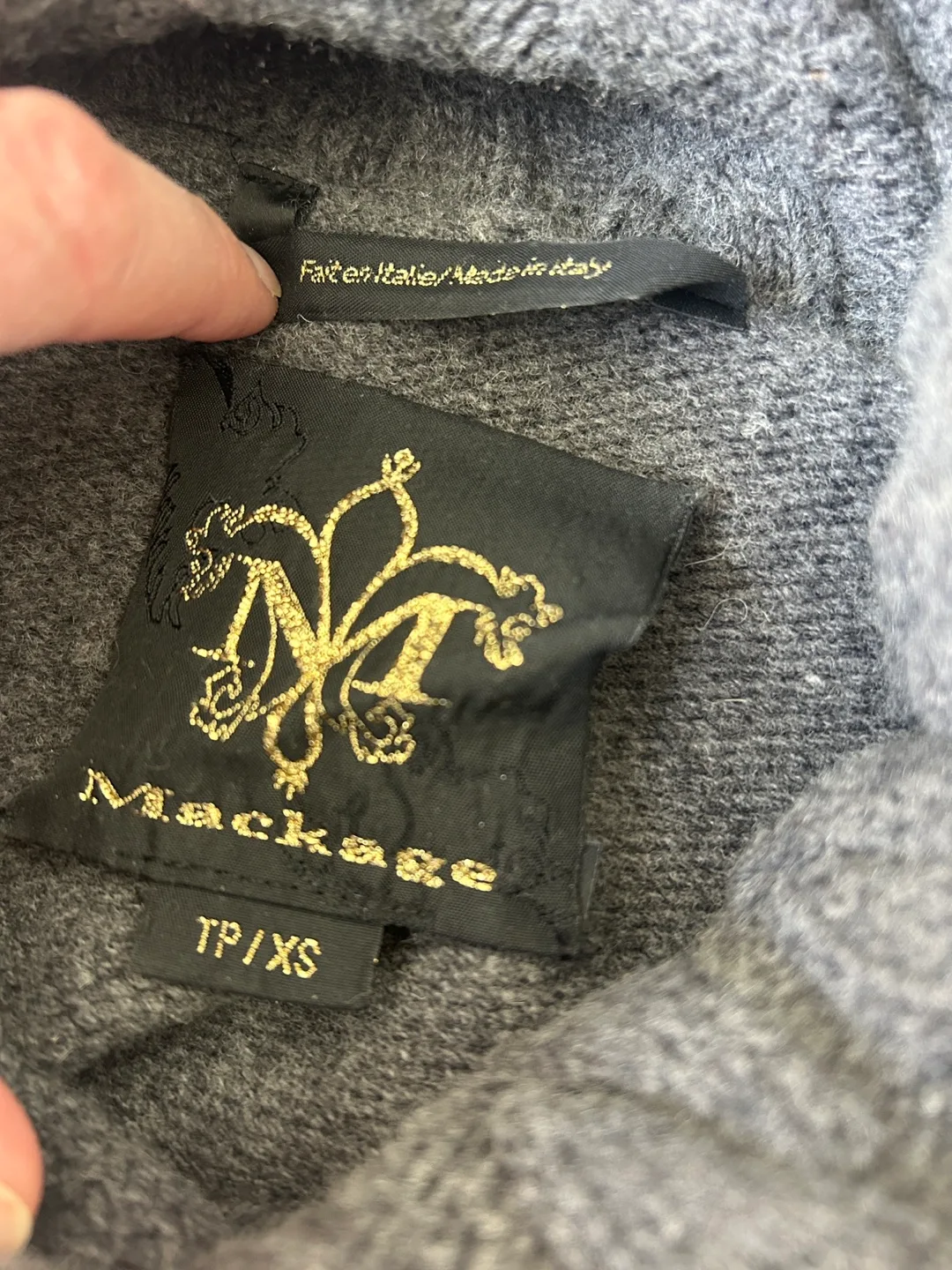 Mackage Grey Knit Sweater - Size XS image indicator(4)