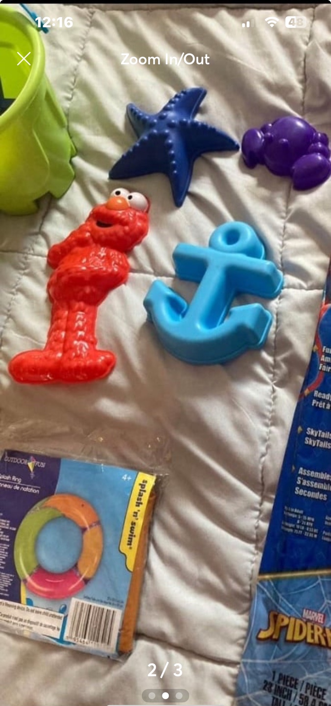 Beach Toys Bundle Sand Toys, Bucket, Shovel, Elmo, and More! - photo 2