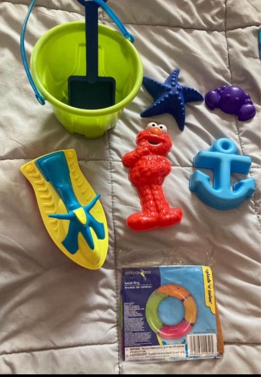 Beach Toys Bundle Sand Toys, Bucket, Shovel, Elmo, and More!