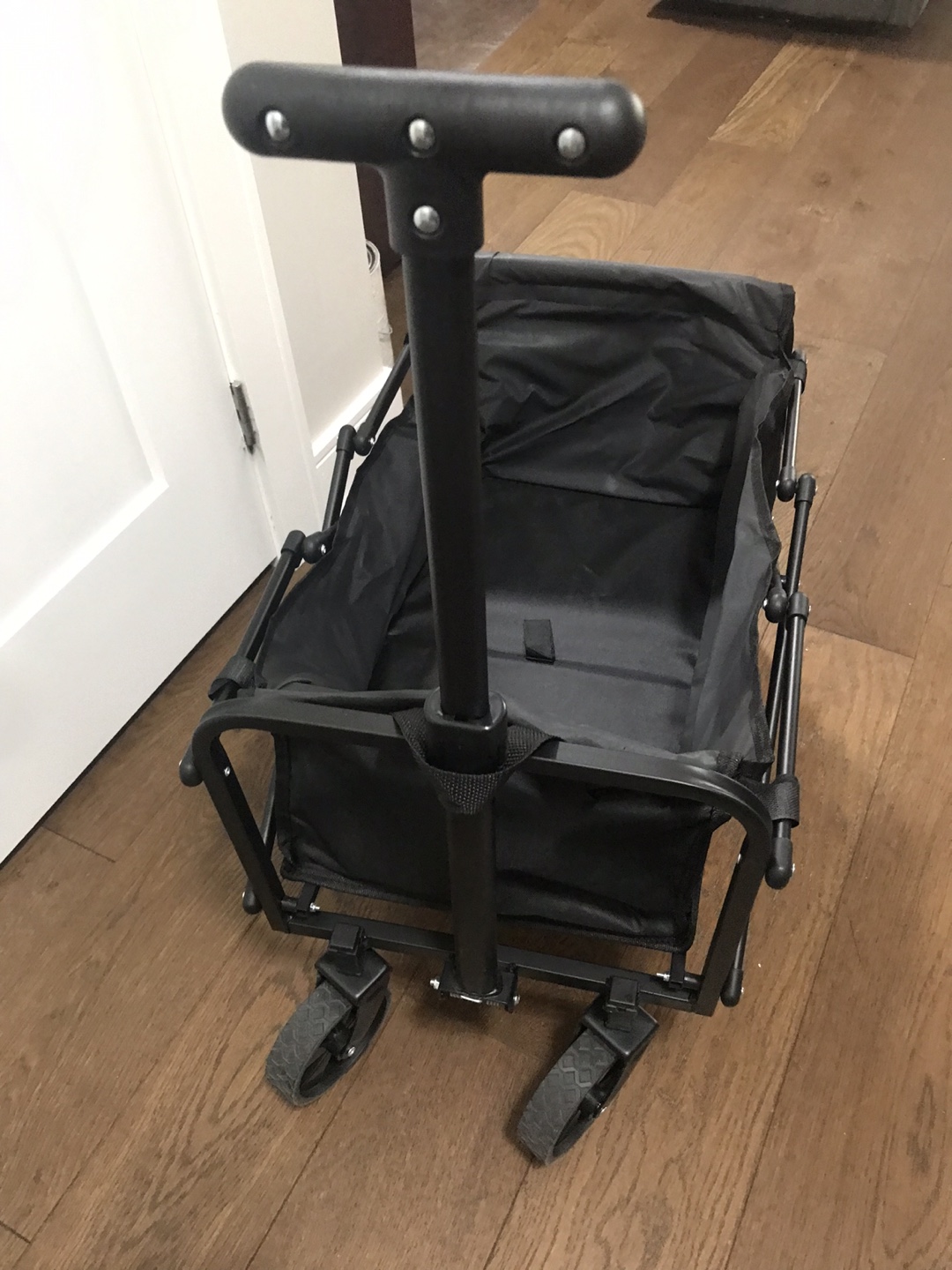 Black Collapsible Utility Wagon Cart - photo 2