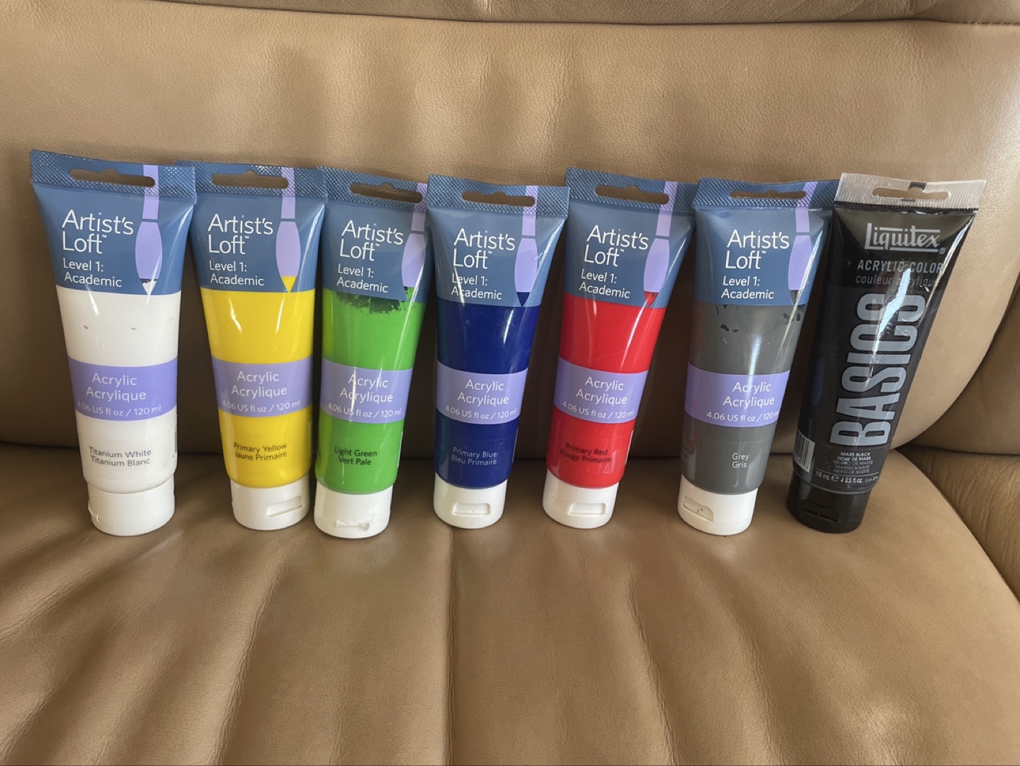 Artist's Loft Level 1 Academic Acrylic Paint Set (7 Tubes)