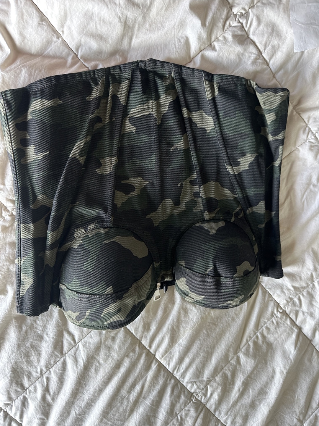 Camouflage Print Corset Top - photo 4