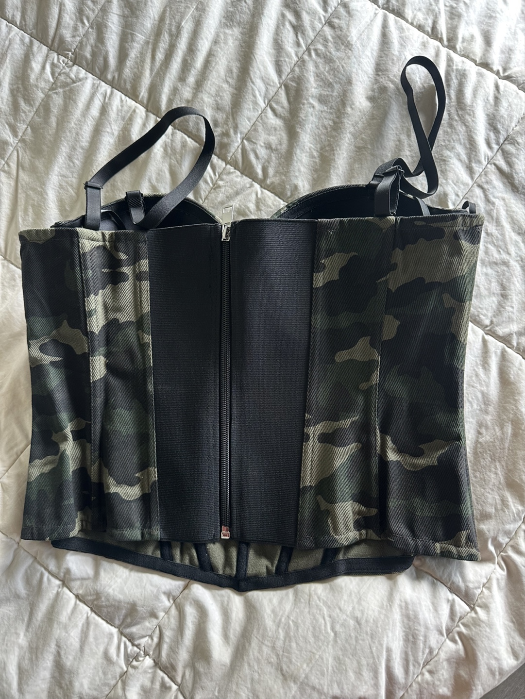 Camouflage Print Corset Top - photo 2