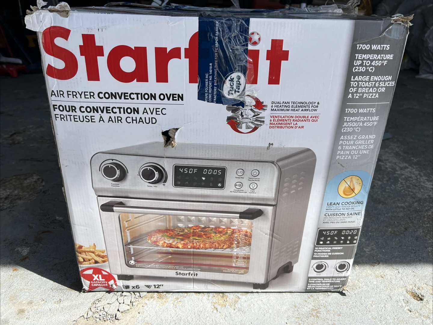 Starfrit Air Fryer Convection Oven - 1700 Watts