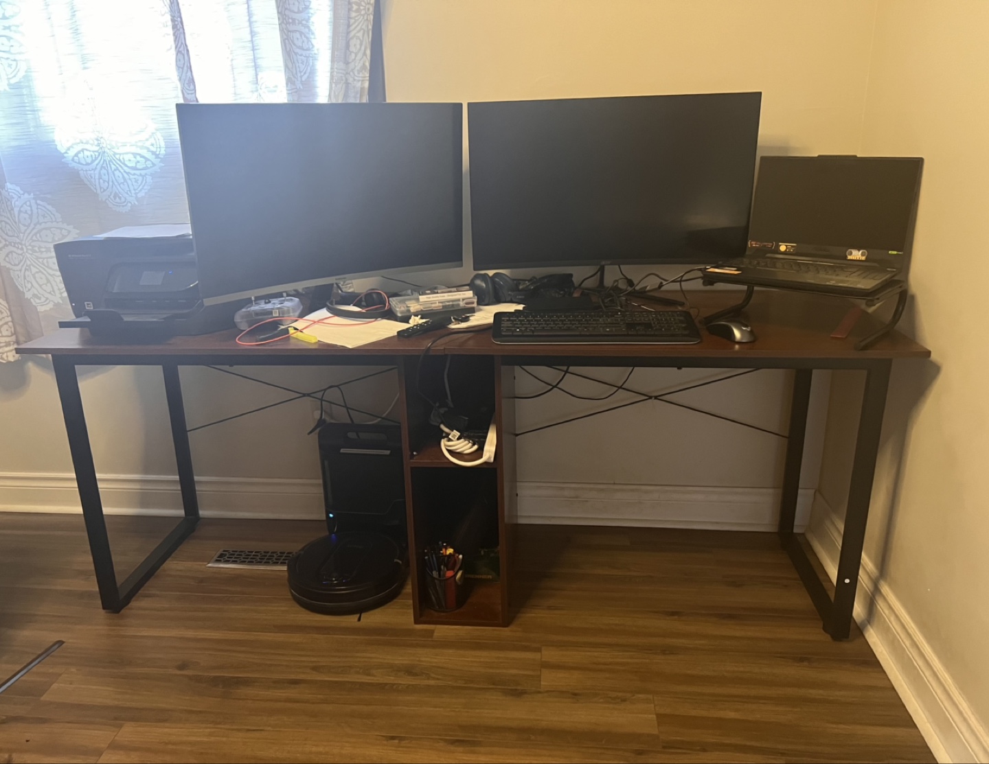 Large Computer Desk with Storage