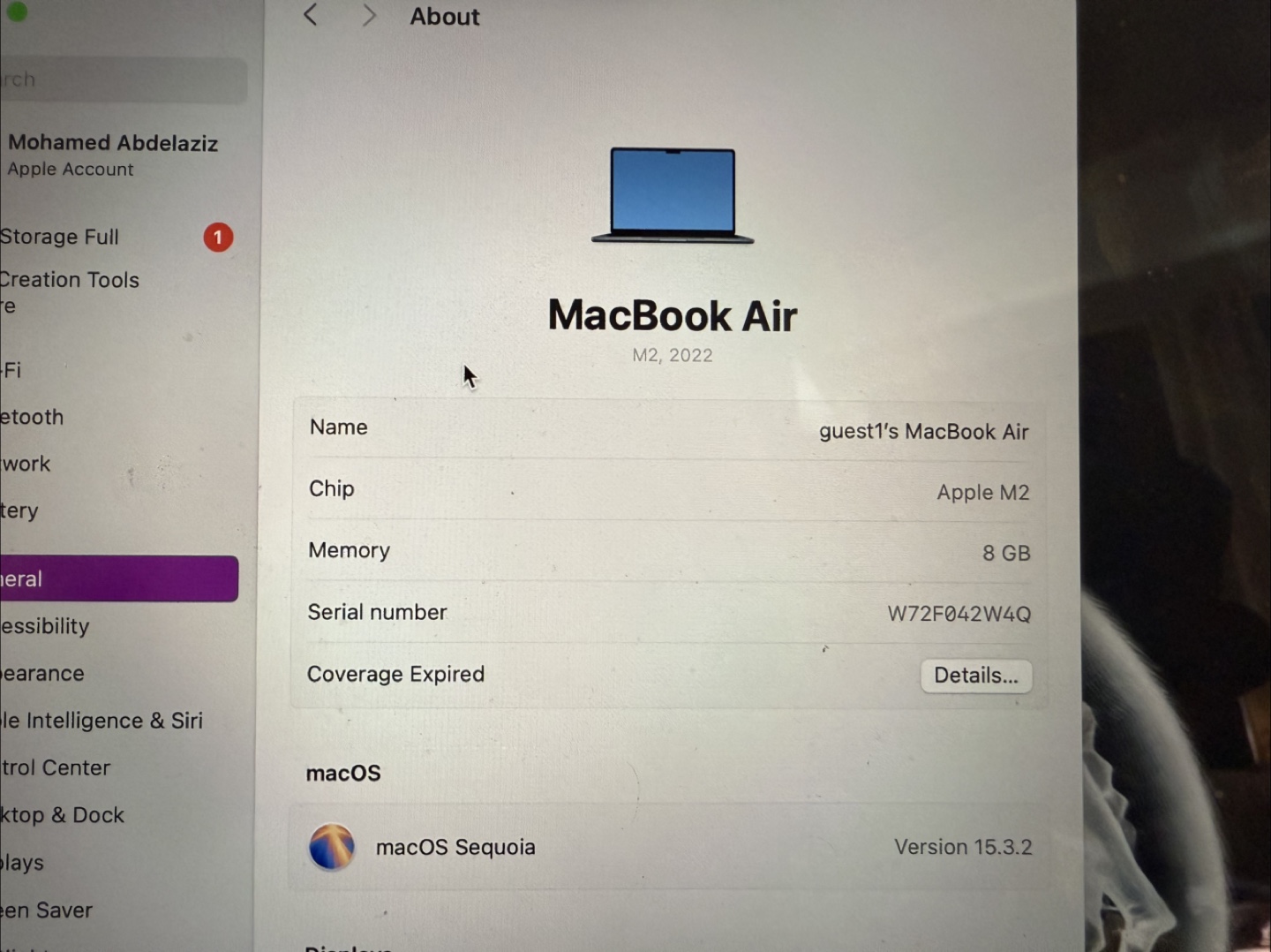 MacBook Air M2 2022 - 8GB RAM - photo 3