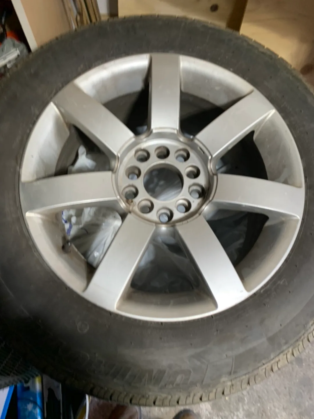 17" Silver Alloy Wheel with Tire image indicator(3)