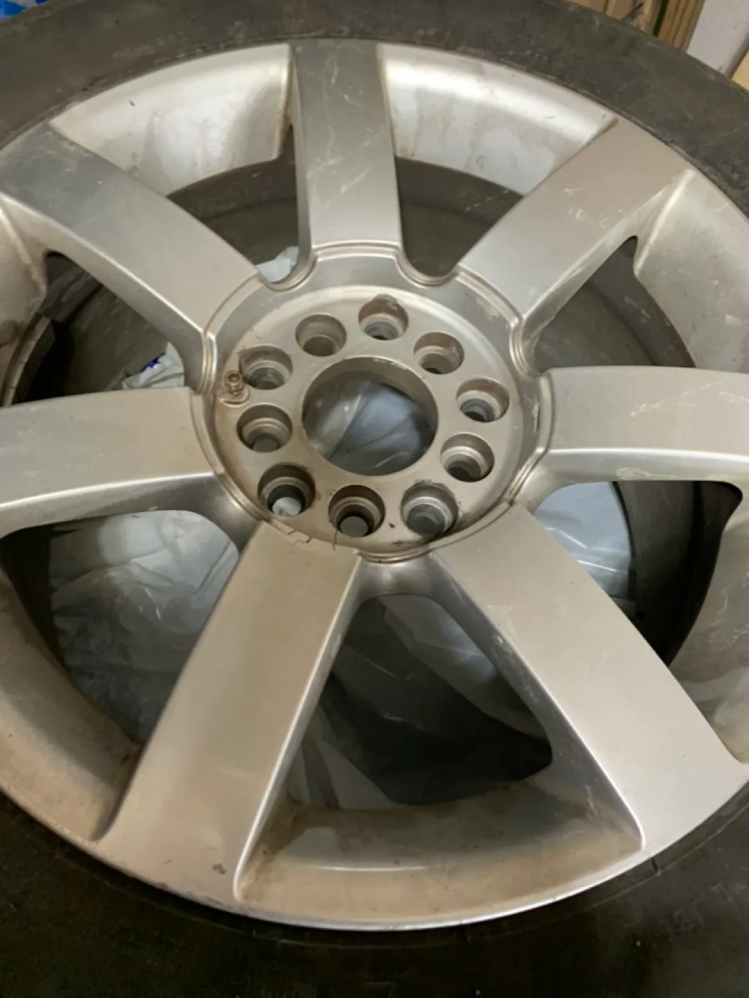 17" Silver Alloy Wheel with Tire image indicator(8)