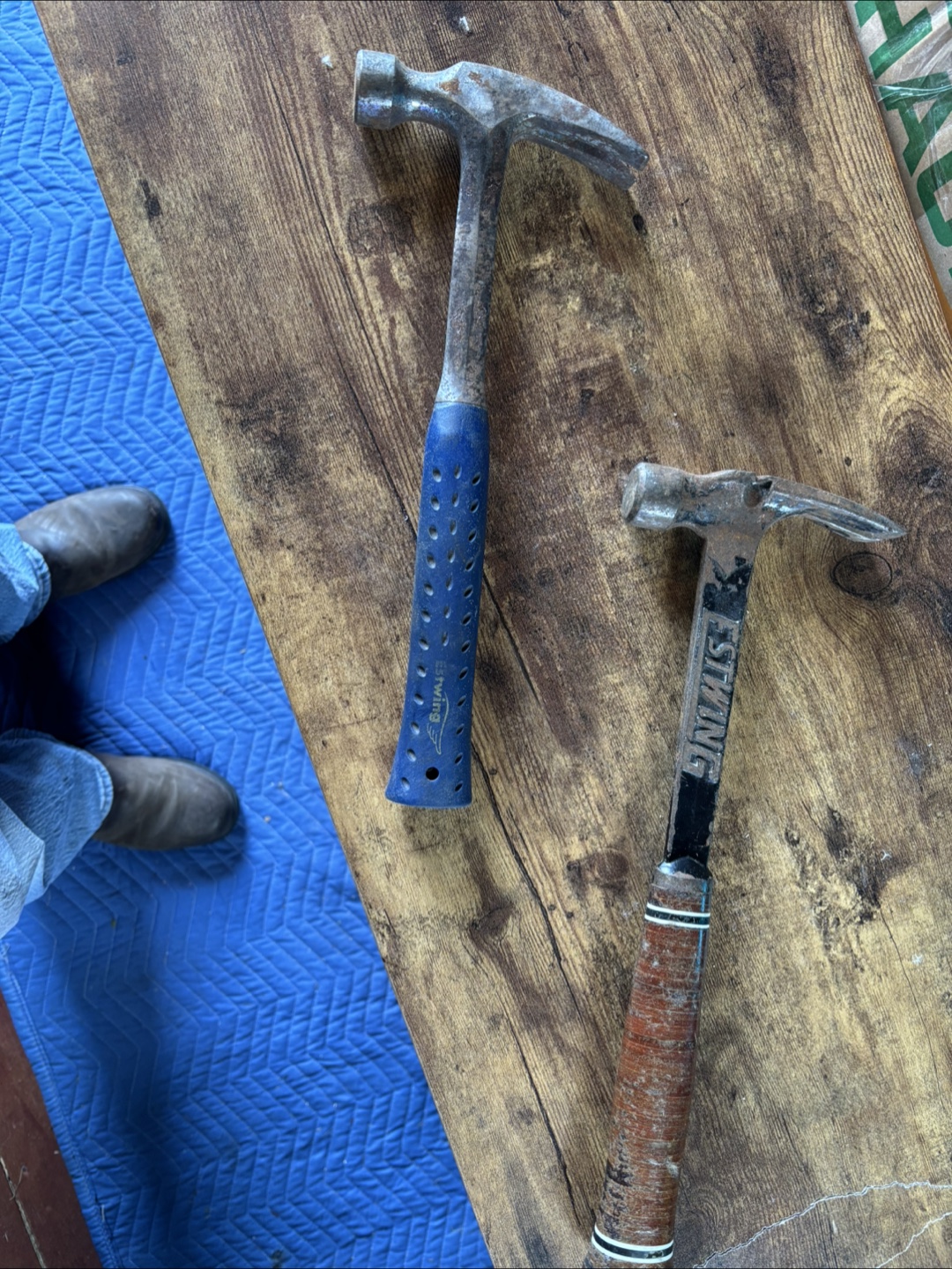Two Used Hammers