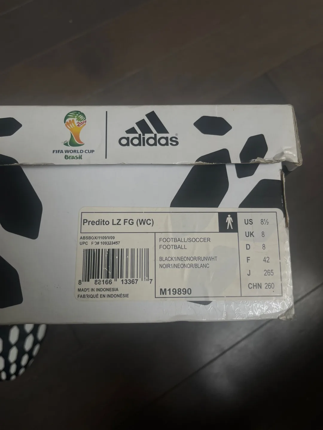 Adidas Predator LZ FG Soccer Cleats - Size 8.5 image indicator(5)