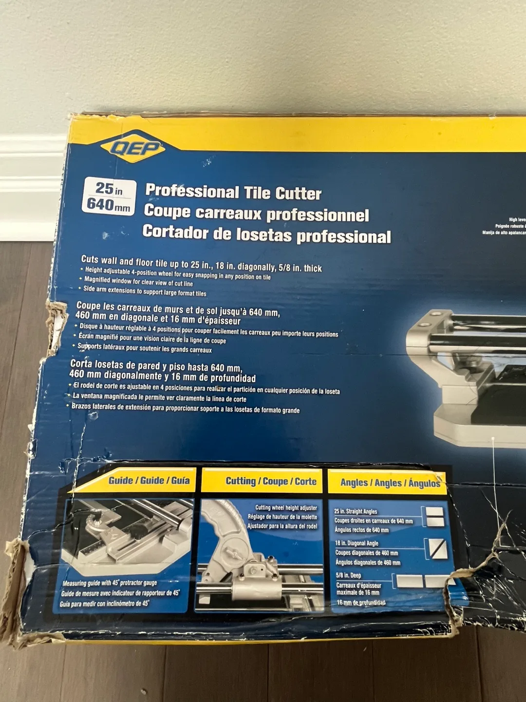 QEP 25-inch Professional Tile Cutter - New in Box image indicator(3)