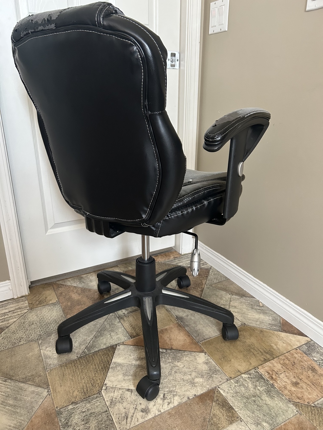 Swivel Home Office Study Desk Chair with Armrests - photo 2