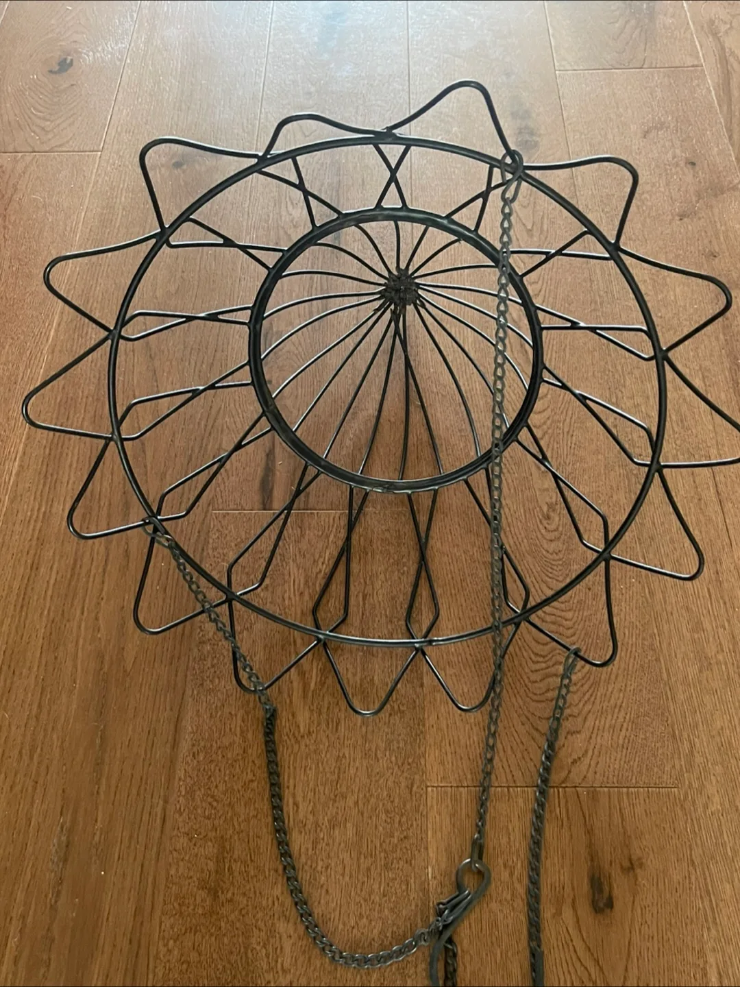 Set of Three Black Metal Hanging Baskets image indicator(2)